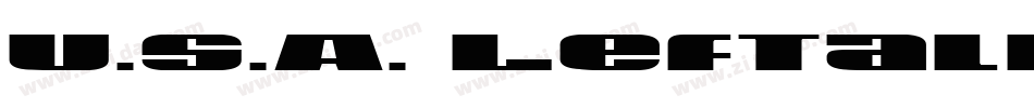 U.S.A. Leftalic字体转换